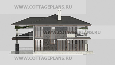 Фасады проект дома 201-08 общ. площадь 530,45 м2