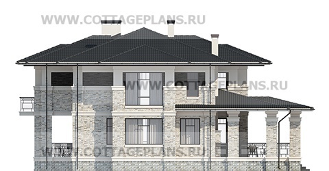 Фасады проект дома 203-16 общ. площадь 497,30 м2