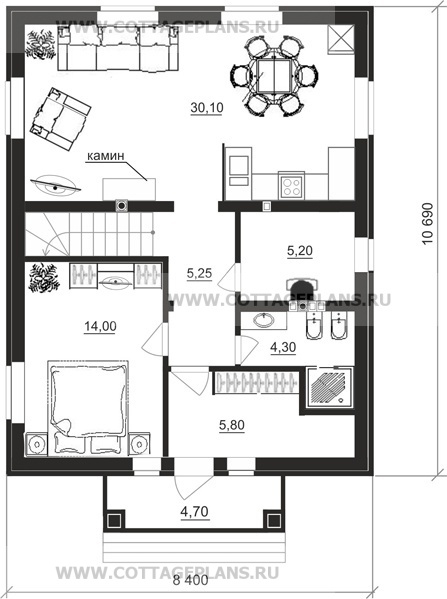 Поэтажные планы проект дома 21-98 общ. площадь 131,25 м2