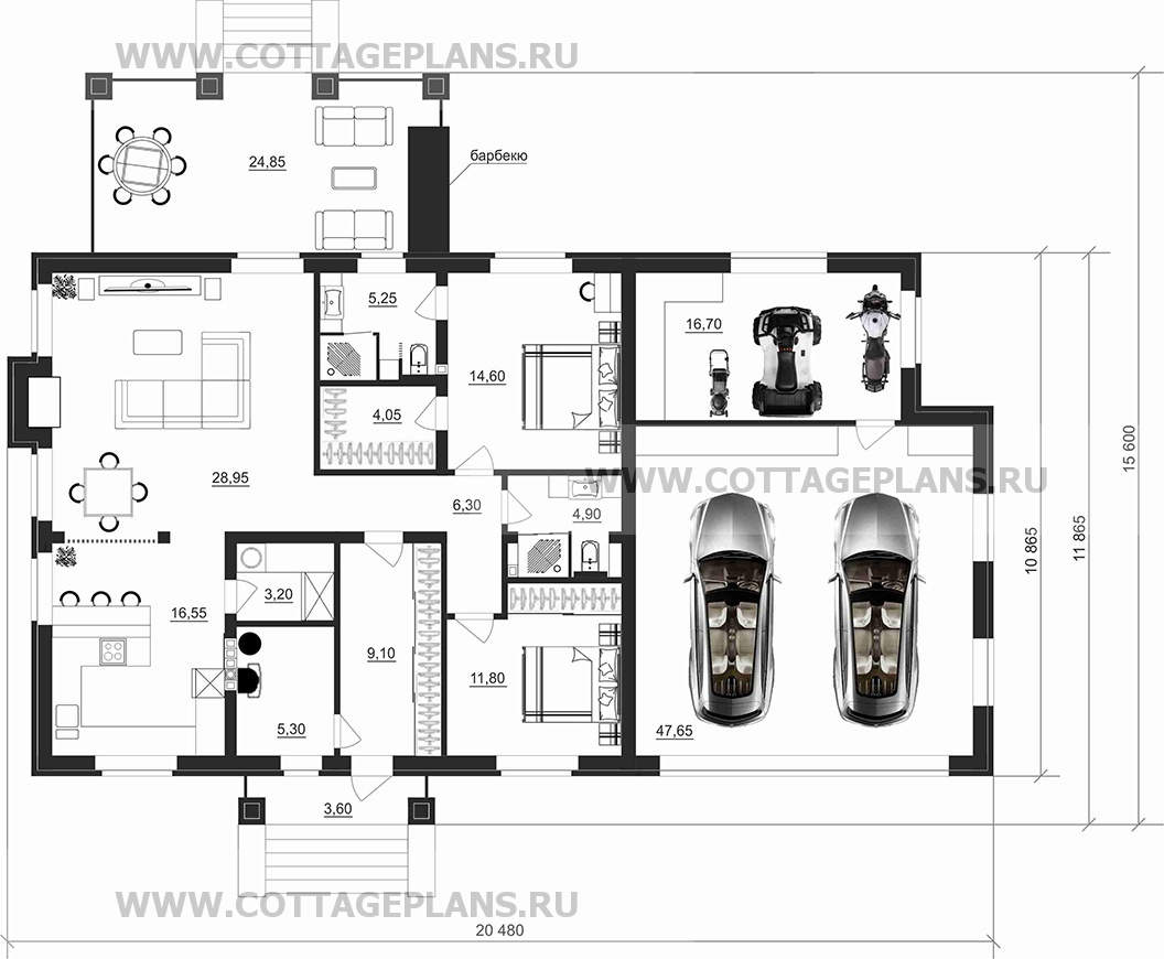 Поэтажные планы проект дома 902-25 общ. площадь 175,70м2