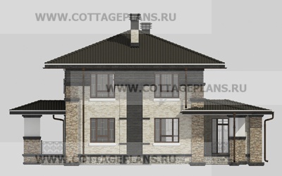 Фасады проект дома 15-35 общ. площадь 196,05 м2