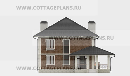 Фасады проект дома 76-23 общ. площадь 295,65 м2