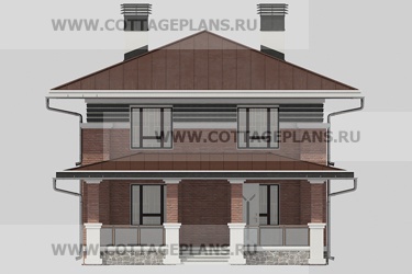 Фасады проект дома 20-71 общ. площадь 242,70 м2