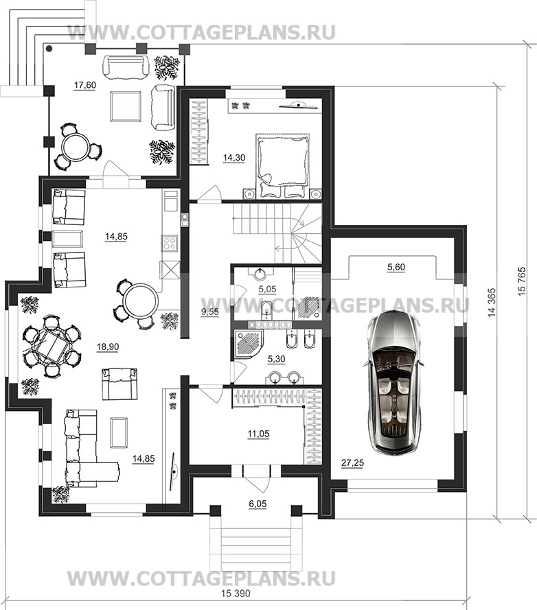 Поэтажные планы проект дома 98-62 общ. площадь 300,25 м2
