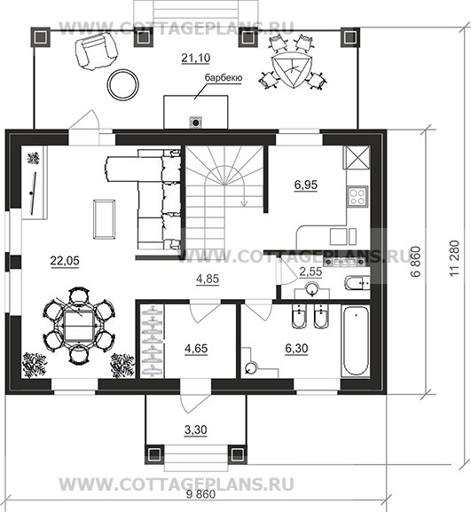 Поэтажные планы проект дома 76-79 общ. площадь 143,85 м2