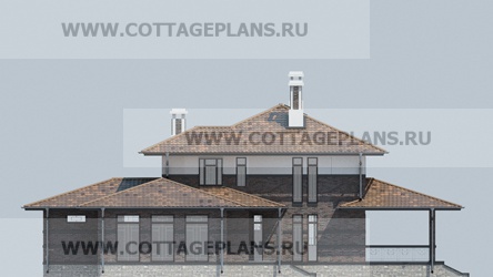 Фасады проект дома 13-14 общ. площадь 383,20 м2