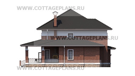 Фасады проект дома 75-17 общ. площадь 284,15 м2