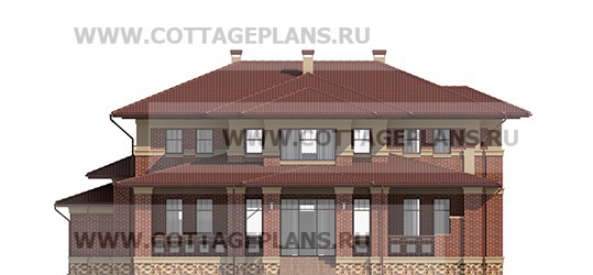 Фасады проект дома 100-29 общ. площадь 337,35 м2