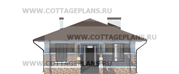 Фасады проект дома 08-42 общ. площадь 216,65 м2