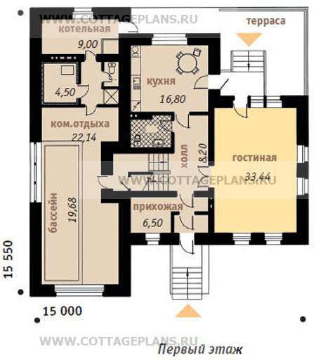 Поэтажные планы проект дома 32-79 общ. площадь 326,9м2