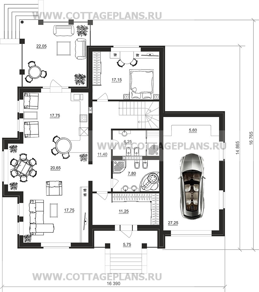Поэтажные планы проект дома 98-63 общ. площадь 332,05 м2