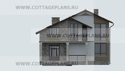 Фасады проект дома 15-16 общ. площадь 255,85 м2