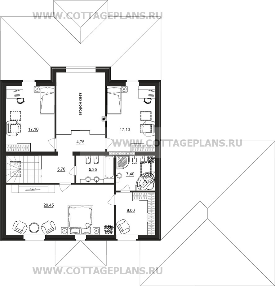 Поэтажные планы проект дома 201-13 общ. площадь 365,55 м2