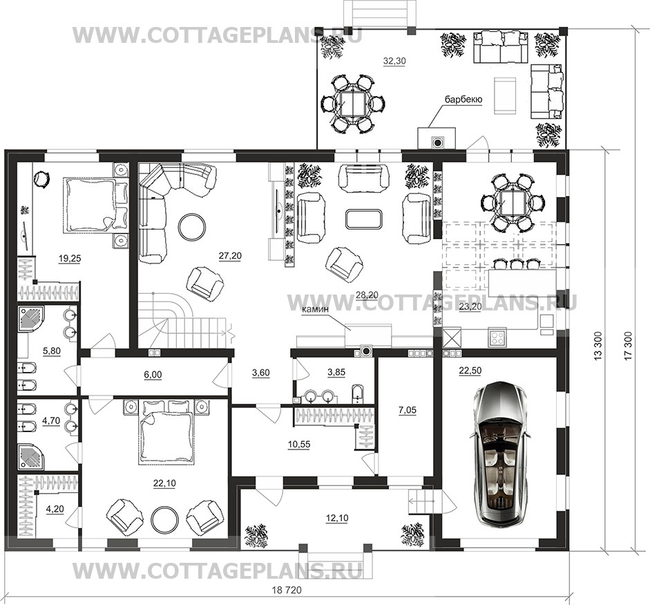 Поэтажные планы проект дома 71-38 общ. площадь 467,00 м2