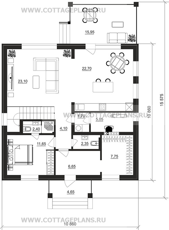 Поэтажные планы проект дома 108-14 общ. площадь 153,70 м2