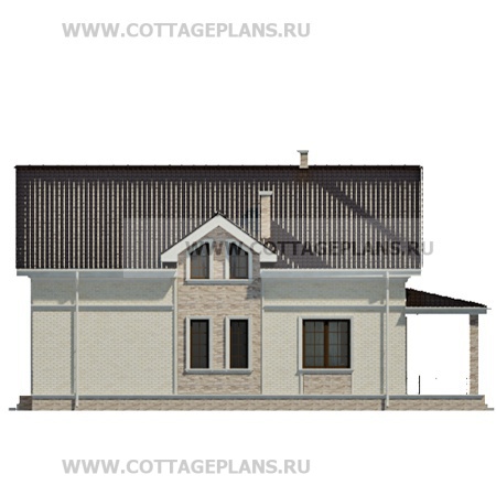 Фасады проект дома 14-54 общ. площадь 311,45 м2