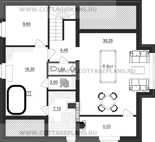 Поэтажные планы проект дома 08-44 общ. площадь 155,80 м2