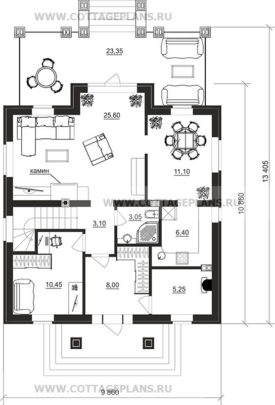 Поэтажные планы проект дома 74-89 общ. площадь 214,85 м2