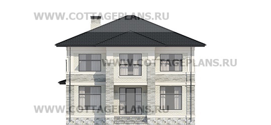 Фасады проект дома 203-87 общ. площадь 284,05 м2