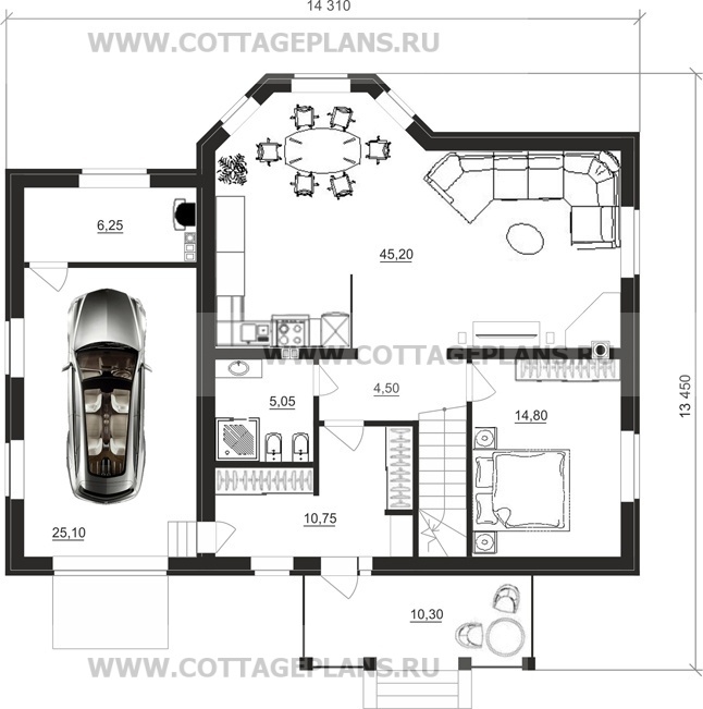 Поэтажные планы проект дома 21-43 общ. площадь 208,43 м2