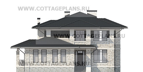Фасады проект дома 202-01 общ. площадь 250,40 м2