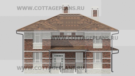 Фасады проект дома 17-08 общ. площадь 390,80 м2