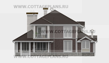 Фасады проект дома 71-38 общ. площадь 467,00 м2