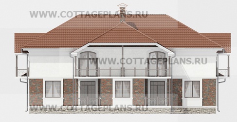 Фасады проект дома 09-03 общ. площадь 215,05 м2