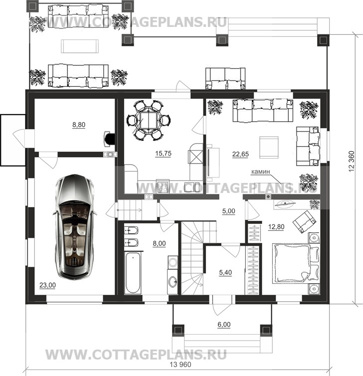 Поэтажные планы проект дома 14-23 общ. площадь 243,35 м2