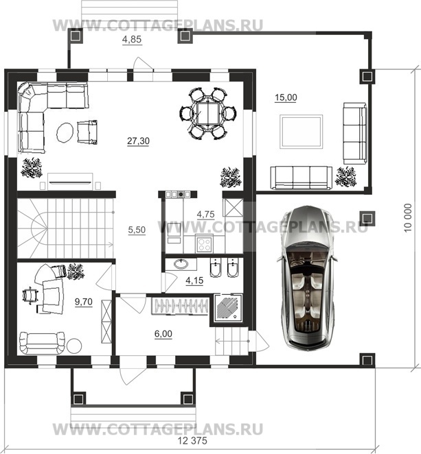 Поэтажные планы проект дома 15-86 общ. площадь 211,75 м2