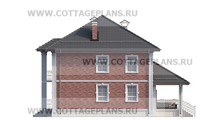 Фасады проект дома 75-12 общ. площадь 175,10 м2