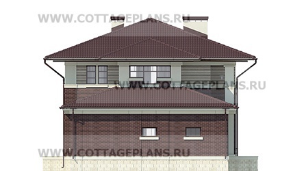 Фасады проект дома 75-66 общ. площадь 216,35 м2