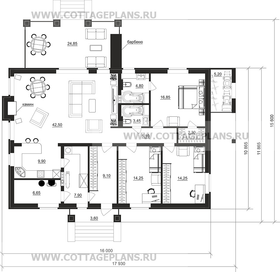 Поэтажные планы проект дома 900-67 общ. площадь 137,05 м2