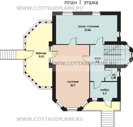 Поэтажные планы проект дома 80-03 общ. площадь 221,45м2