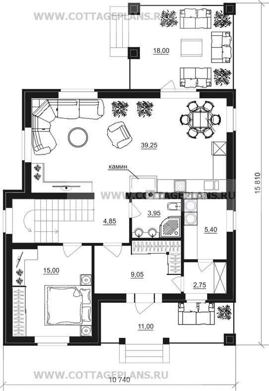 Поэтажные планы проект дома 24-00 общ. площадь 265,15 м2