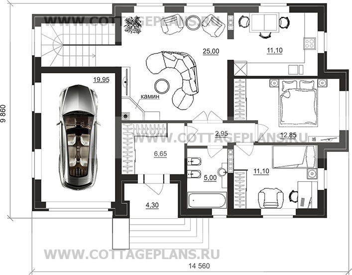 Поэтажные планы проект дома 94-13 общ. площадь 101,05 м2
