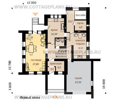 Поэтажные планы проект дома 48-55 общ. площадь 234,8 м2