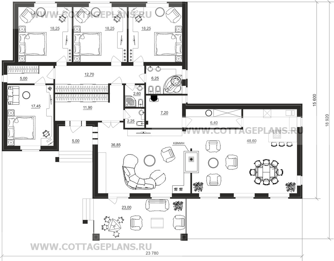 Поэтажные планы проект дома 13-46 общ. площадь 211,95 м2