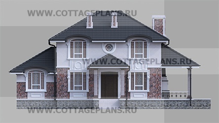 Фасады проект дома 94-42 общ. площадь 139,45 м2