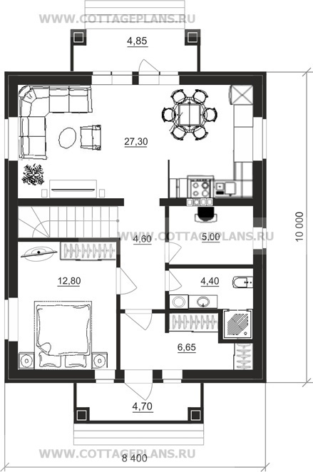 Поэтажные планы проект дома 15-93 общ. площадь 120,15 м2