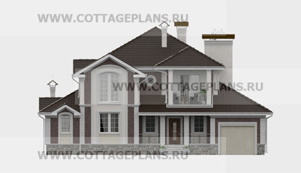 Фасады проект дома 77-45 общ. площадь 267,95 м2