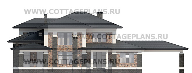 Фасады проект дома 203-66 общ. площадь 446,7 м2