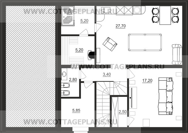 Поэтажные планы проект дома 15-73 общ. площадь 173,50 м2