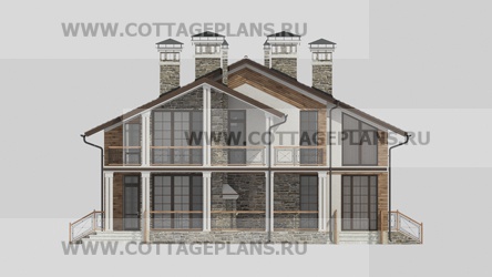 Фасады проект дома 26-04 общ. площадь 315,30 м2