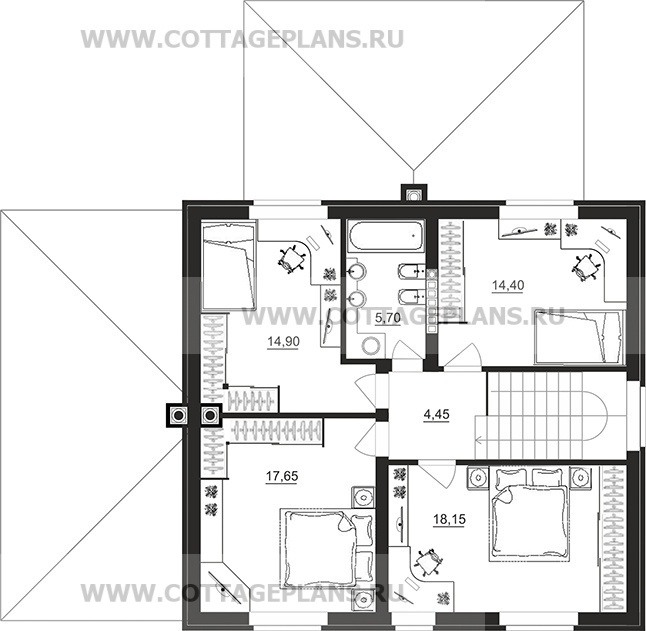 Поэтажные планы проект дома 71-30 общ. площадь 298,80 м2
