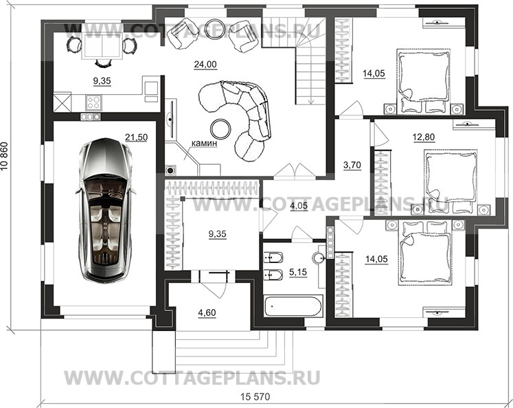 Поэтажные планы проект дома 201-54 общ. площадь 213,25 м2