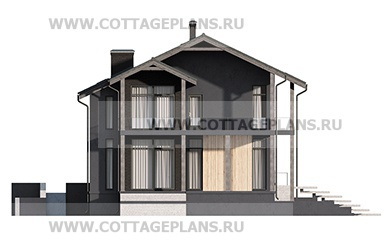 Фасады проект дома 104-87 общ. площадь 151,90 м2
