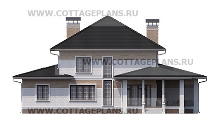 Фасады проект дома 76-26 общ. площадь 428,40 м2