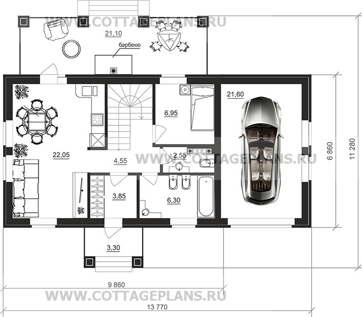 Поэтажные планы проект дома 76-86 общ. площадь 165,45 м2