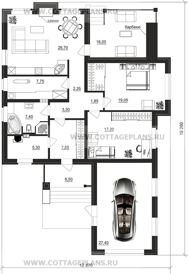 Поэтажные планы проект дома 900-38 общ. площадь 125,95 м2